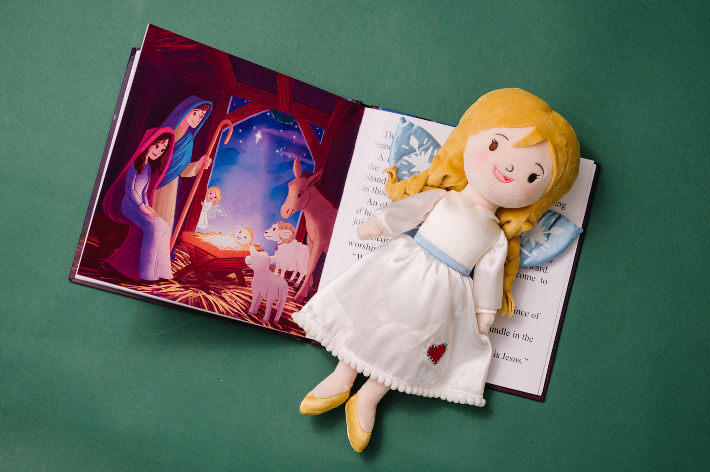 Interactive Christmas book and angel doll
