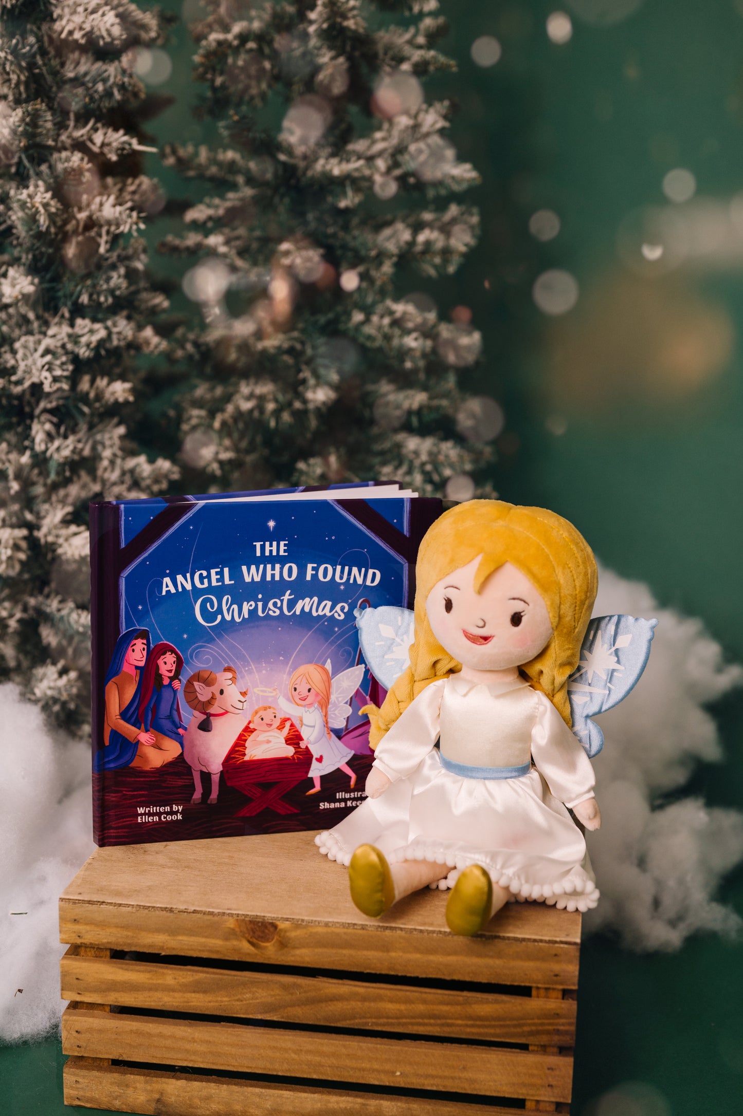 Interactive Christmas book and angel doll