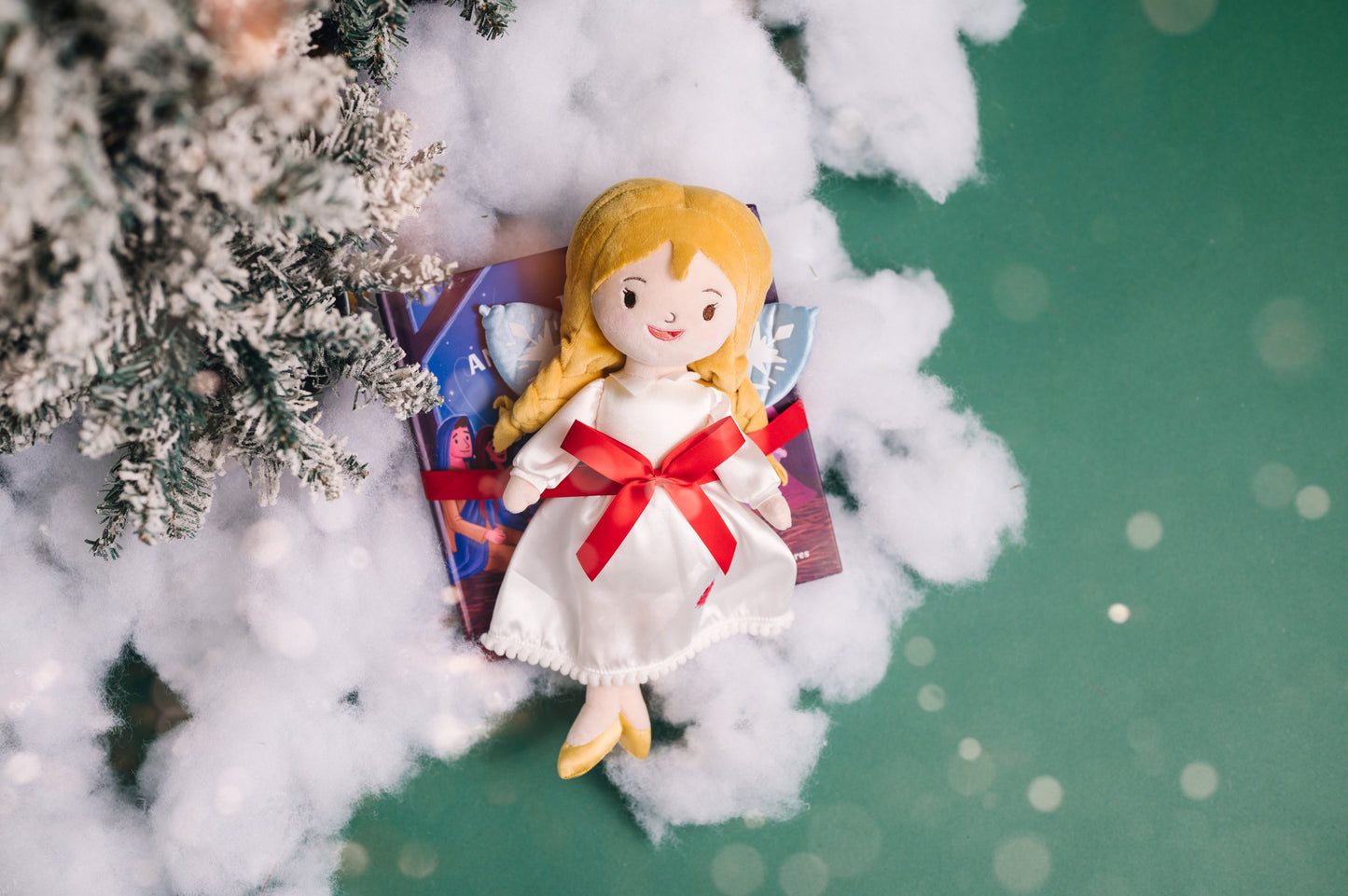 Interactive Christmas book and angel doll